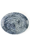 Тарелка овальная VORTEX фарфор, 310 мм, синий Porland 112131 VORTEX