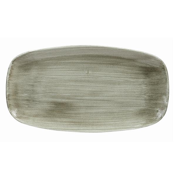 Блюдо прямоугольное CHEFS без борта Stonecast Patina 298х153мм Burnished Green CHURCHILL PABGXO111