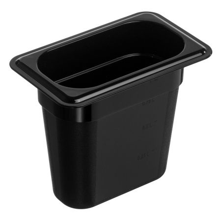 Гастроемкость 1/9 h=150 мм. 176х108 мм. 1,1 л. поликарб. черная Gastroplast /1/54/