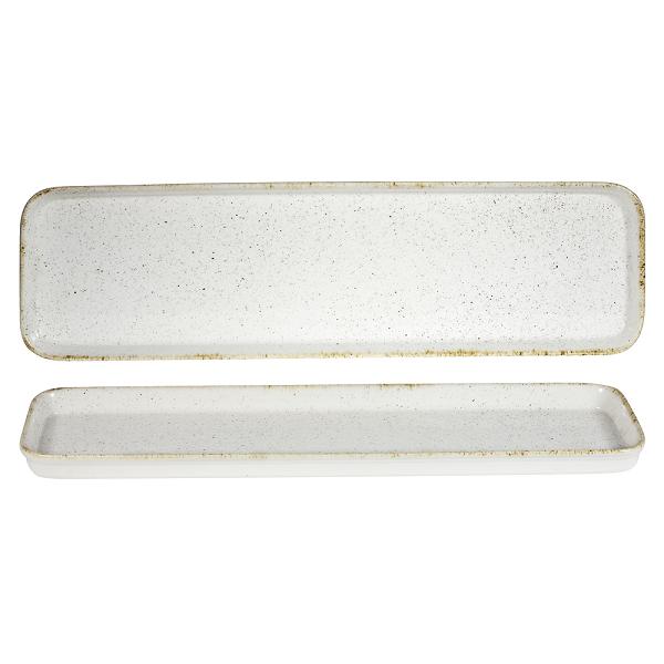 Блюдо сервировочное GN 2/4 Stonecast Hints 530х150мм h25мм 1,4л Barley White Churchill SHWHSLBD1