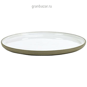 Тарелка «Даск»; фарфор; D=20.5,H=1см; белый,серый Serax B2414013