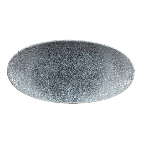 Блюдо овальное CHEFS без борта Studio Prints Raku 299х150мм Topaz Blue Churchill RKTBOV301