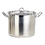Кастрюля 9 л, 260х170 мм с крышкой нерж. индукция P.L. Proff Cuisine C22S170S-(26*17)-9L