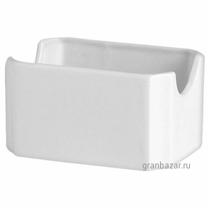 Емкость д/пакетиков сахара «Симплисити Вайт»; фарфор; H=55,L=100,B=70мм; белый Steelite 1101 0389