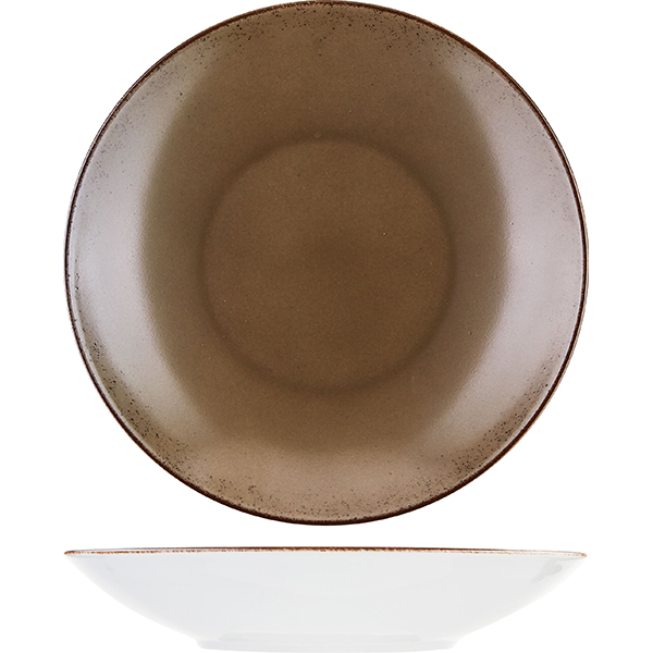 Тарелка глубокая; фарфор; D=24см; болотн. Bauscher 711 234 700 466