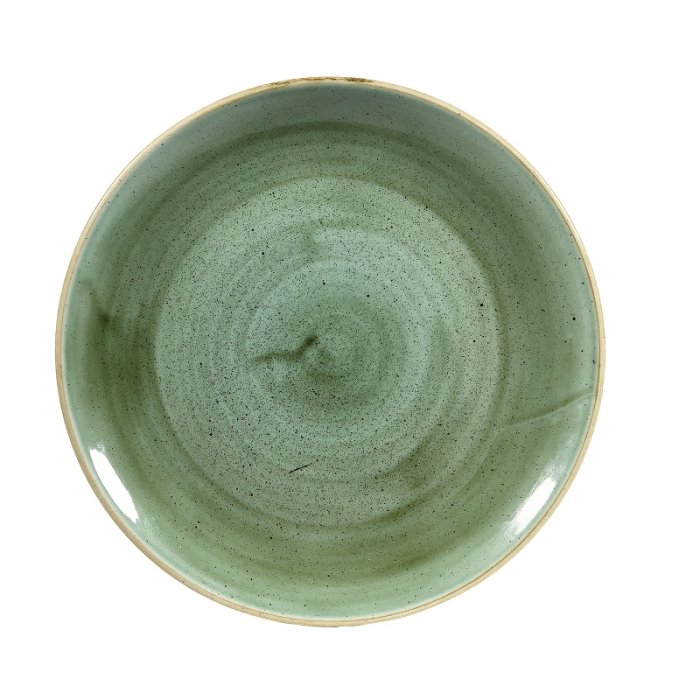 Тарелка мелкая без борта Stonecast 260мм Samphire Green CHURCHILL SSGSEV101