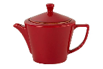 Чайник RED фарфор, 500 мл, d 130 мм, h 150 мм, красный Porland 938405 красный