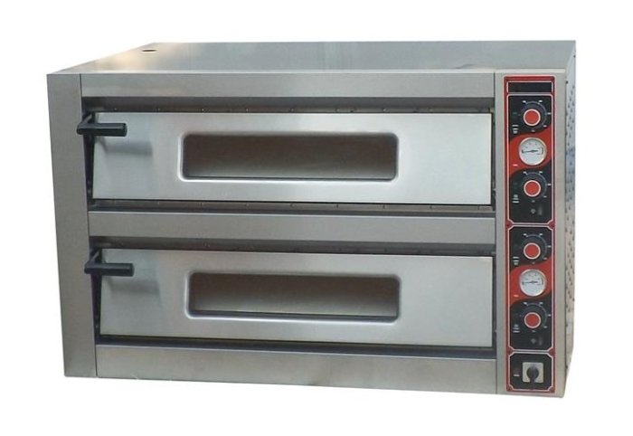 Печь для пиццы электрическая 2-камерная с подом 510х510 мм Kocateq F2/51EAV
