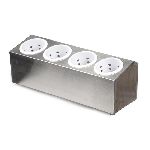 Подставка под столовые приборы металлическая, 4 отделения, P.L. Proff Cuisine JQ-OT228BP
