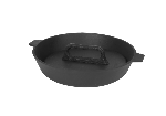 Сковорода-гриль чугунная, d=280 мм, h=60 мм, с двумя ручками, чугунная крышка 9129523