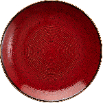Тарелка мелкая «Джаспер»; фарфор; D=177, H=23мм; белый,красный KunstWerk T8601558