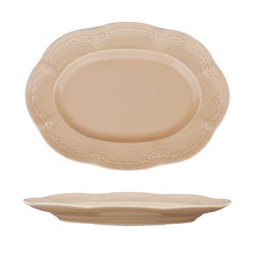 Блюдо овальное Aristocrat Peach Tea 248х180х29 мм Noble 313031-PEACH [1]