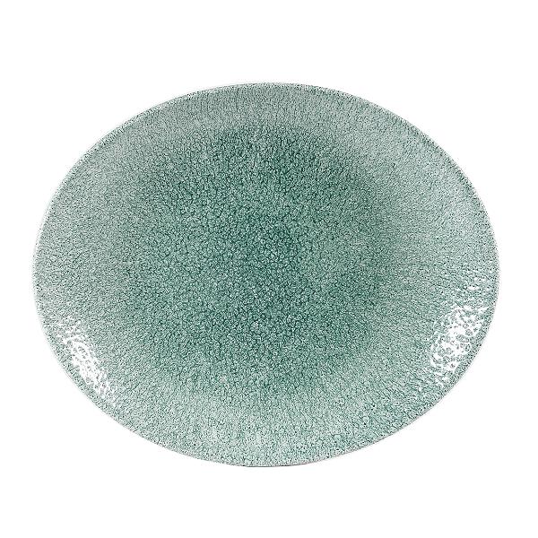 Блюдо овальное без борта Studio Prints Raku 317х255мм Jade Green Churchill RKJGOP121