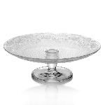 Блюдо на ножке "Лейси"; стекло упроч.;D=160мм; прозрач. с орнаментом; Pasabahce 96094/b