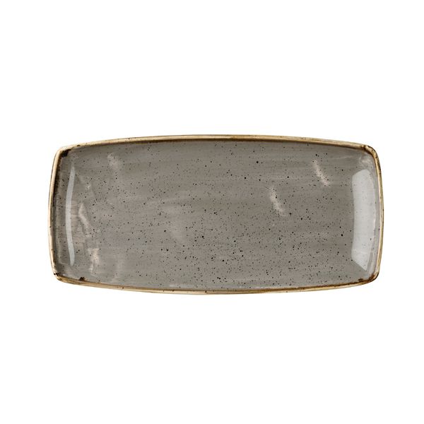 Блюдо сервировочное Stonecast 295х150 мм, без борта, Peppercorn Grey Churchill SPGSOP111
