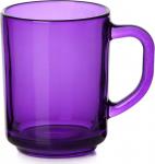 Кружка «Энжой»; стекло фиолетовое; 250мл; D=75, H=90мм; прозр. Pasabahce 55029/b/purple