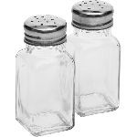Набор для специй солонка+перечница стекло,металл D=40,H=100 мм прозр. Prohotel BF-2211