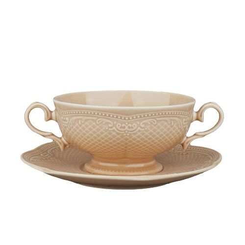 Бульонная пара Aristocrat Peach Tea 315 мл d 118 мм h63 мм Noble 313602+313010-PEACH [1]