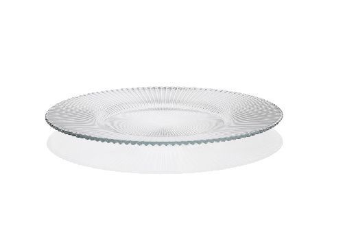 Тарелка Aria d 280 мм h 16 мм, стекло, прозрачная, ArdaCam