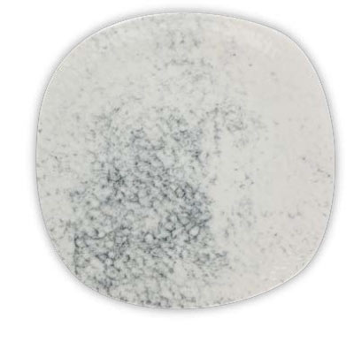 Тарелка квадратная SMOKY фарфор, 220x220 мм, h 20 мм, белый Porland 184422 SMOKY