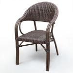 Плетеное кресло из искусственного ротанга D2003SR-AD64 Brown