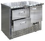 Среднетемпературный холодильный стол СХСн-700-1/2. Финист
