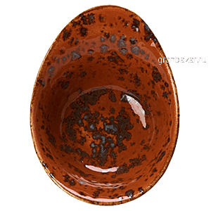 Салатник «Крафт»; фарфор; 125мл; H=5.5,L=13,B=9.5см; терракот Steelite 1133 0525