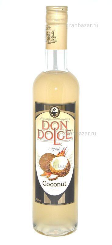 Кокос 0,7л сироп Дон Дольче /6/ Don Dolce 005