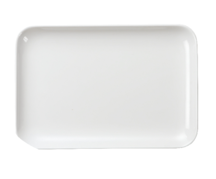 Блюдо 289х203х23 мм прямоуг. с бортом White пластик меламин P.L. Proff Cuisine 5812