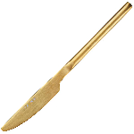 Нож столовый «Саппоро бэйсик»; сталь нерж.; L=220мм; золотой, матовый Kunstwerk S049-5g
