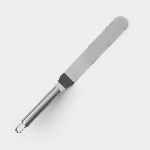 Лопатка-палетка изогнутая 315х30 мм, рабочая часть 192 мм, нержавеющая сталь Доляна