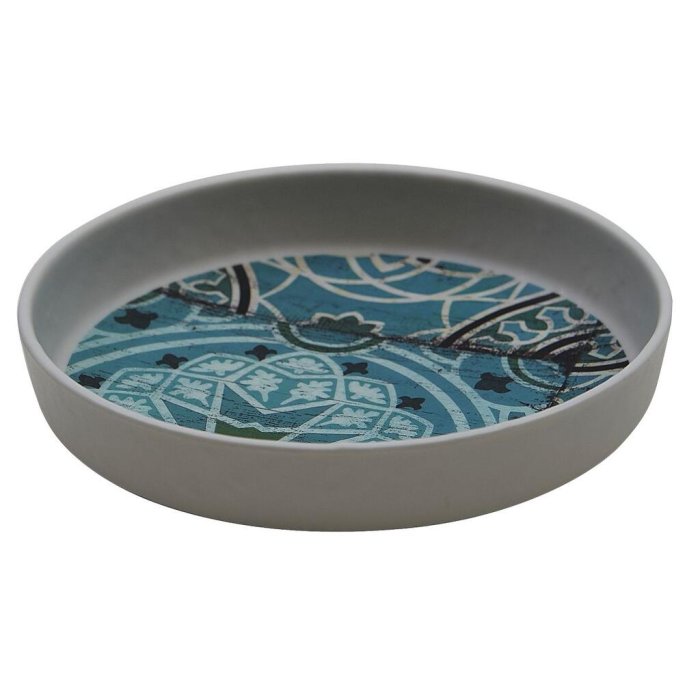 Блюдо, поднос меламиновый Damask Blue 164х33мм P.L. Proff Cuisine JW35106-TAI