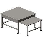 Подставка под оборудование Assum ПК-П2-5/5 Н (500х500х500) (выдвижная полка)