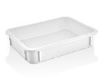 Контейнер для теста Gastroplast 300*400* 75 мм. прямой, сплошной, мороз-кий, белый полиэт. /1/12/ GPHPE-75/2