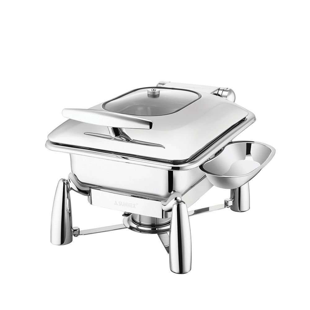 Мармит 4,5 л 1/2*65 с откидной крышкой и окном Sunnex W39320