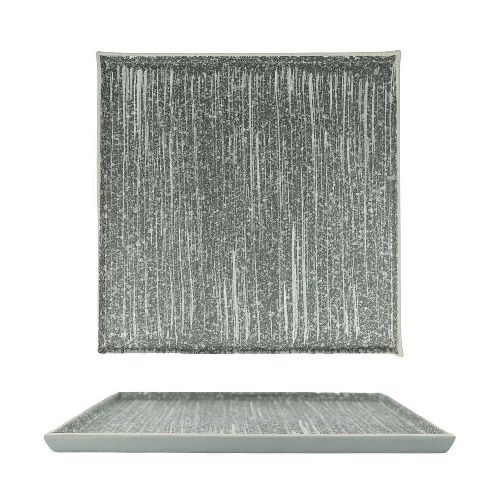 Тарелка квадратная Glossy Stone Untouched Taiga 200х200 мм h11 мм глазурь P.L. Proff Cuisine 16-178GSB