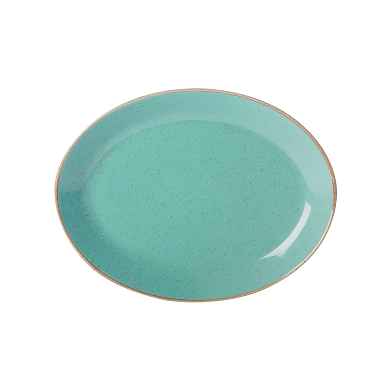 Блюдо овальное TURQUOISE фарфор, 180х140 мм, бирюзовый Porland 112118 бирюзовый