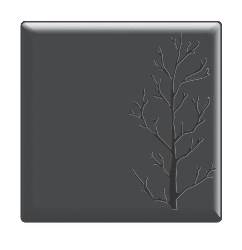 Блюдо сервировочное 300x300 мм, меламин, Embossed, цвет черный SERVEWELL S-2851
