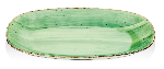 Тарелка овальная Avanos Green 290х170 мм., плоская, фарфор, цвет зелёный, Gural Porcelain NBNEO29KY50YS