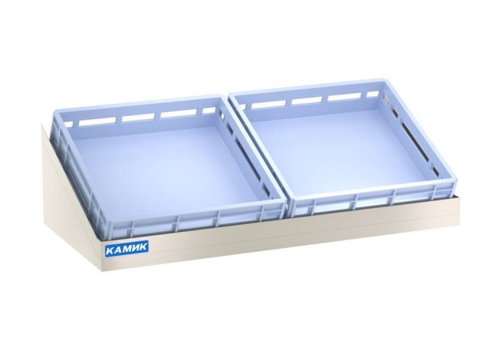 Полка (наклонная) 1100*500*300 (2 кассеты 500*500) Камик ПН-346322