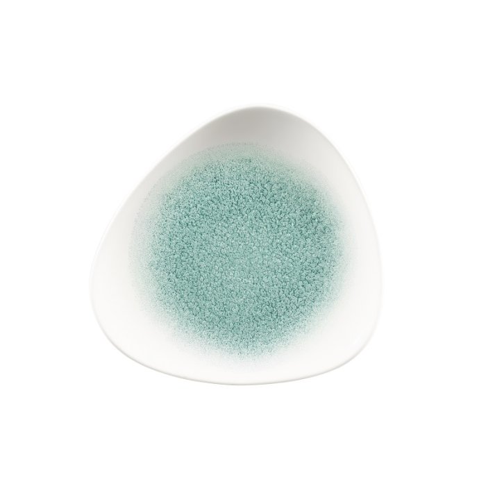 Тарелка мелкая треугольная без борта Studio Prints Raku 192мм Jade Green Churchill RKJGTR71