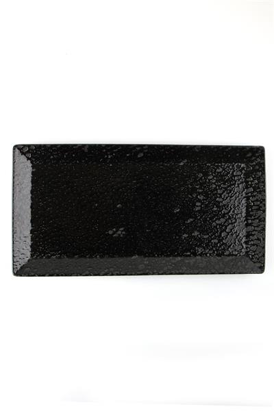 Тарелка прямоугольная BLACK MOSS фарфор, d 320 мм, черный Porland 118732 BLACK MOSS