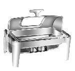 Чафин диш STANDART 9 л с крышкой ROLL-TOP со стеклом MVQ