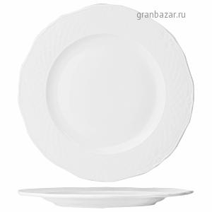 Тарелка мелкая «Афродита»; фарфор; D=27см; белый Lubiana 2638-white