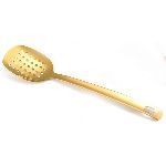 Ложка гарнирная для раздачи Square Tip 260 мм перфорированная нерж. цвет золото PVD P.L. Proff Cuisine