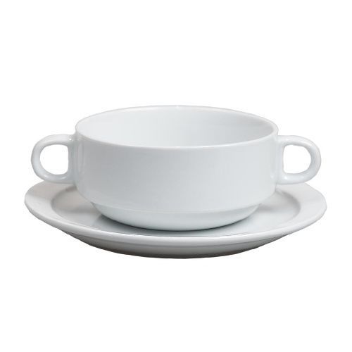 Бульонная пара Glory 350 мл d 110 мм h 55 мм белая stackable P.L. Proff Cuisine [6] 20416-23