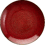 Тарелка мелкая «Джаспер»; фарфор; D=226, H=25мм; белый,красный KunstWerk T8601559