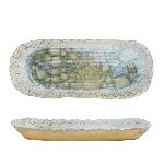 Блюдо овальное Gray Pearl Spots Sea Wave Frutti di Mare 340х145 мм h35 мм P.L. Proff Cuisine QB23171005