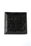Тарелка квадратная BLACK MOSS фарфор, 180 мм, h 12 мм, черный Porland 188719 BLACK MOSS