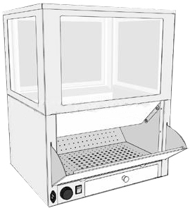 Витрина для попкорна с автоподачей RoboLabs VTP-060A-GREY